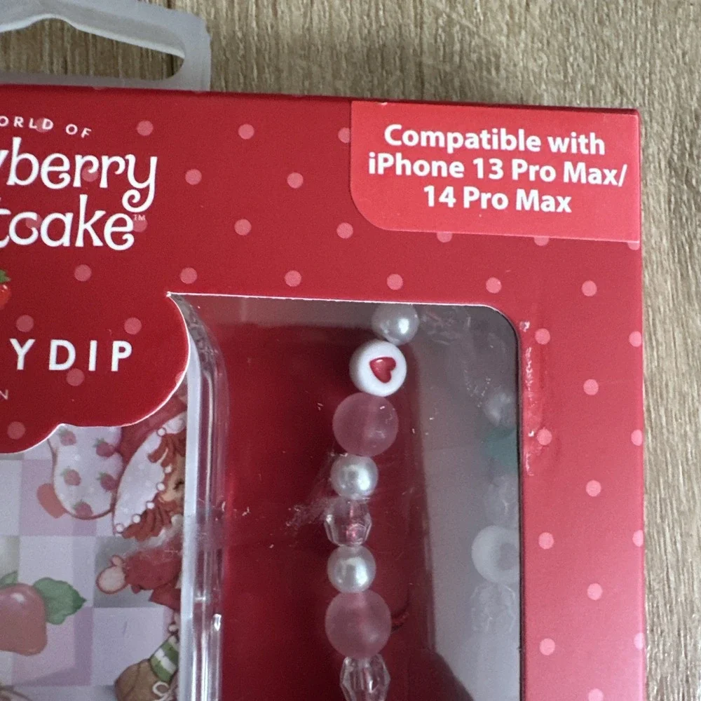 Strawberry Shortcake X Skinny Dip iPhone 13/14 Pro Max Case And Phone Strap NEW‎
